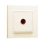 Розетка телевизионная проходная TV 1-м СП Karea IP20 6дБ крем. Makel 56010007
