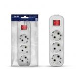 Колодка удлинителя 3-м 16А с заземл. с выкл. АБС-пластик бел. TOKOV ELECTRIC TKE-C01-KU3-ZV Колодка удлинителя 3-м 16А с заземл. с выкл. АБС-пластик бел. TOKOV ELECTRIC TKE-C01-KU3-ZV