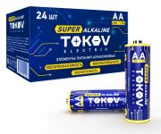 Элемент питания алкалиновый LR6/AA (уп.24шт) TOKOV ELECTRIC TKE-ALS-LR6/C24 Элемент питания алкалиновый LR6/AA (уп.24шт) TOKOV ELECTRIC TKE-ALS-LR6/C24