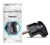 Вилка угловая 16А 250В с заземл. черн. TOKOV ELECTRIC TKL-PLUZ-C05 Вилка угловая 16А 250В с заземл. черн. TOKOV ELECTRIC TKL-PLUZ-C05