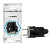 Вилка прямая 16А 250В с заземл. черн. TOKOV ELECTRIC TKL-PLZ-C05 Вилка прямая 16А 250В с заземл. черн. TOKOV ELECTRIC TKL-PLZ-C05