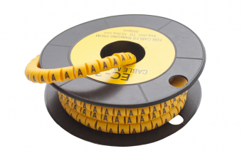 Маркер кабельный трубчатый в рулоне сечение 0,75-3  кв.мм (A)