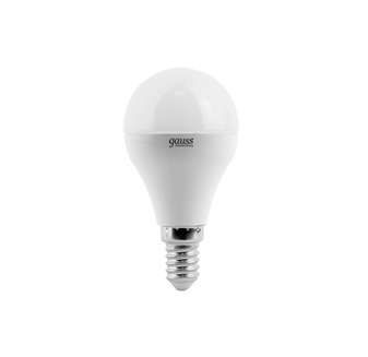 Лампа светодиодная Elementary 6Вт P45 шар 3000К тепл. бел. E14 420лм GAUSS 53116