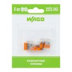 Клемма 3-х проводн. для распред .короб. (с контактн. пастой "Alu-Plus") 2273-243 (уп.6шт) WAGO 07-5142-06 Клемма 3-х проводн. для распред .короб. (с контактн. пастой "Alu-Plus") 2273-243 (уп.6шт) WAGO 07-5142-06