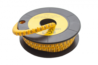 Маркер кабельный трубчатый в рулоне сечение 5,2-10,0  кв.мм (0)