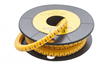 Маркер кабельный трубчатый в рулоне сечение 0,75-3  кв.мм (4)