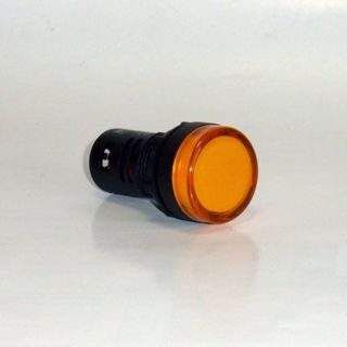 Лампа сигнальная компактная ф22 LED 24В желтая IP44