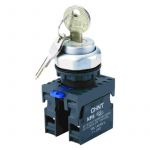 Переключатель с ключом NP8-11Y/21 2 полож. с фиксацией 1НО+1НЗ IP65 (R) CHINT 667180 Переключатель с ключом NP8-11Y/21 2 полож. с фиксацией 1НО+1НЗ IP65 (R) CHINT 667180