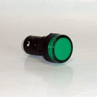 Лампа сигнальная компактная ф22 LED 24В зеленая IP44