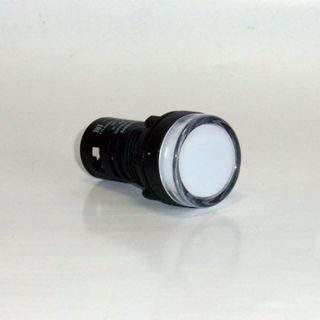 Лампа сигнальная компактная ф22 LED 24В белая IP44