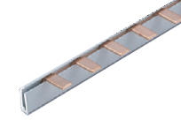 Соединительная шина однополюсная штыревая (PIN) до 63А 6х1,8мм (10 кв.мм) длина 1метр