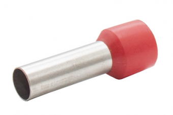 Наконечник штыревой втулочный изолированный сечение 35,0 кв.мм длина 25мм цвет красный (1 пакет/50 шт.)