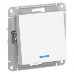 Переключатель проходной 1-кл. СП AtlasDesign 10А IP20 (сх. 6а) 10AX с подсветкой механизм бел. SE ATN000163 Переключатель проходной 1-кл. СП AtlasDesign 10А IP20 (сх. 6а) 10AX с подсветкой механизм бел. SE ATN000163