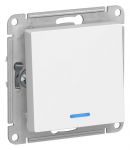 Выключатель 1-кл. AtlasDesign (сх. 1а) 10AX с подсветкой механизм лотос SE ATN001313 Выключатель 1-кл. AtlasDesign (сх. 1а) 10AX с подсветкой механизм лотос SE ATN001313