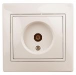 Розетка TV СП Plano 1-301-02 одиночная IP20 сл. кость Intro Б0027618