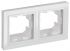 Рамка 2-м IP44 BRITE РУ-2-БрБ-44 бел. IEK BR-M22-44-K01