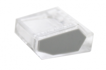 Зажим разветвительный втычной пятигнездовой прозрачный с серой вставкой макс.сечение 2,5  кв.мм 24 А (1 пакет/50 шт.)
