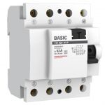 Выключатель дифференциального тока (УЗО) 4п 63А 30мА тип AC Basic электрон.EKF elcb-4-63-30e-sim Выключатель дифференциального тока (УЗО) 4п 63А 30мА тип AC Basic электрон.EKF elcb-4-63-30e-sim