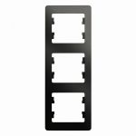 Рамка 3-м Glossa вертикал. антрацит SE GSL000707 Рамка 3-м Glossa вертикал. антрацит SE GSL000707