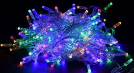 Гирлянда "Нить" 10м 100LED RGB IP44 провод прозр. 230В с контроллером 8 режимов IEK LGDU111-3-100-10-T-S-44 Гирлянда "Нить" 10м 100LED RGB IP44 провод прозр. 230В с контроллером 8 режимов IEK LGDU111-3-100-10-T-S-44