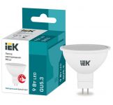 Лампа светодиодная 9Вт MR16 софит 4000К нейтр. бел. GU5.3 230В IEK LLE-MR16-9-230-40-GU5 Лампа светодиодная 9Вт MR16 софит 4000К нейтр. бел. GU5.3 230В IEK LLE-MR16-9-230-40-GU5