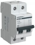 Выключатель автоматический модульный 2п C 25А 4.5кА ВА47-29М GENERICA MVA21-2-025-C-G Выключатель автоматический модульный 2п C 25А 4.5кА ВА47-29М GENERICA MVA21-2-025-C-G