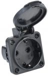Розетка панельная MAGNUM 2P+PE 16А IP54 РП14-3 с защ. крышкой с заземл. черн. IEK PSN71-016-3-2-54-K02 Розетка панельная MAGNUM 2P+PE 16А IP54 РП14-3 с защ. крышкой с заземл. черн. IEK PSN71-016-3-2-54-K02