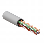 Кабель витая пара U/UTP кат.5E 4 пары solid PVC сер. TERACOM EKF TRC-5EUTP-04PVC-GY-IN3 Кабель витая пара U/UTP кат.5E 4 пары solid PVC сер. TERACOM EKF TRC-5EUTP-04PVC-GY-IN3