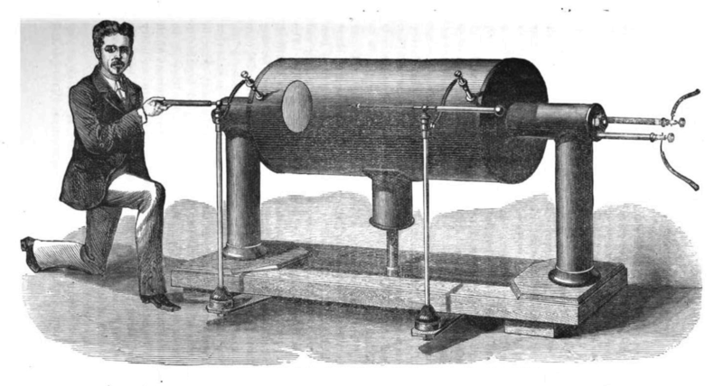 Генрих Даниель Румкорф начал работу над конструированием индукционной катушки.